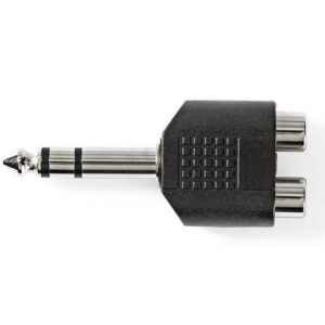 Nedis Stereo Adapter 6,35mm Jack Male To 2x RCA Female