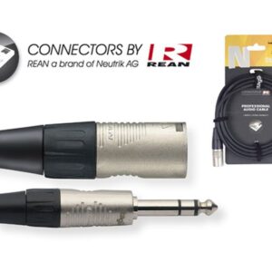 Stagg NAC1PSXMR REAN Verloopkabel Jack Naar XLR M