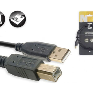 Stagg NCC1,5UAUB Vergulde USB Kabel