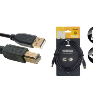 Stagg NCC3UAUB Vergulde USB Kabel