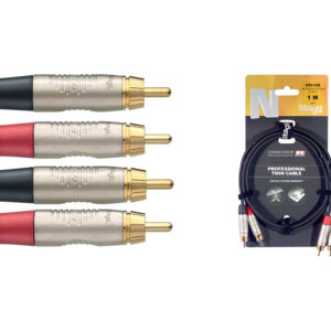 Stagg NTC1CR Deluxe Tulpkabel 1m