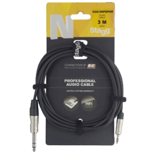 Stagg NAC3MPSPSR REAN Verloopkabel Jack Naar Mini-Jack