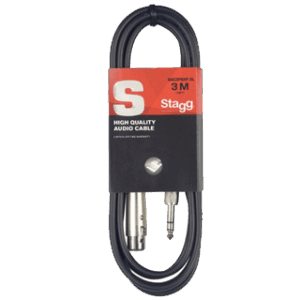 Stagg SAC3PSXF DL Verloopkabel Jack Naar XLR F