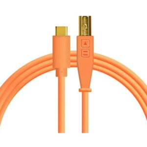 Chroma Cables USB-B To USB-C 1.5m Neon Orange
