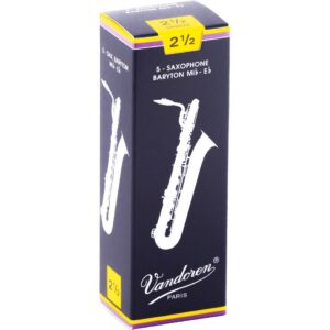 Vandoren SR2425 Saxophone Baritone Reed riet voor baritonsaxofoon (5 stuks)