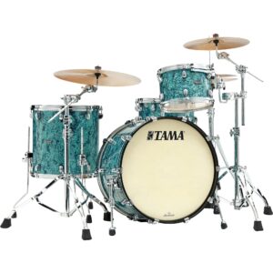 Tama MR32CZBNS-TQP Starclassic Maple Turquoise Pearl 3d. shellset black nickel hardware