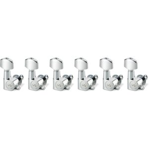 Schaller M6 Mini 3x3 Chrome set van 6 stemmechanieken voor gitaar