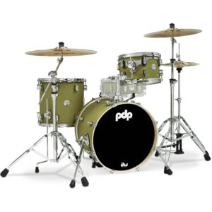 PDP Drums PDCM18BPSO Concept Maple Satin Olive 3d. bebop shellset