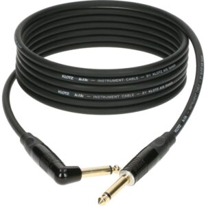 Klotz KIKKG9.0PRSW instrumentkabel 6.35 mm jack mono haaks - recht 9 m