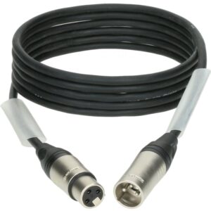 Klotz PD3-3XK11A010.0 AES/DMX kabel 3p XLR F/M zwart 10 meter