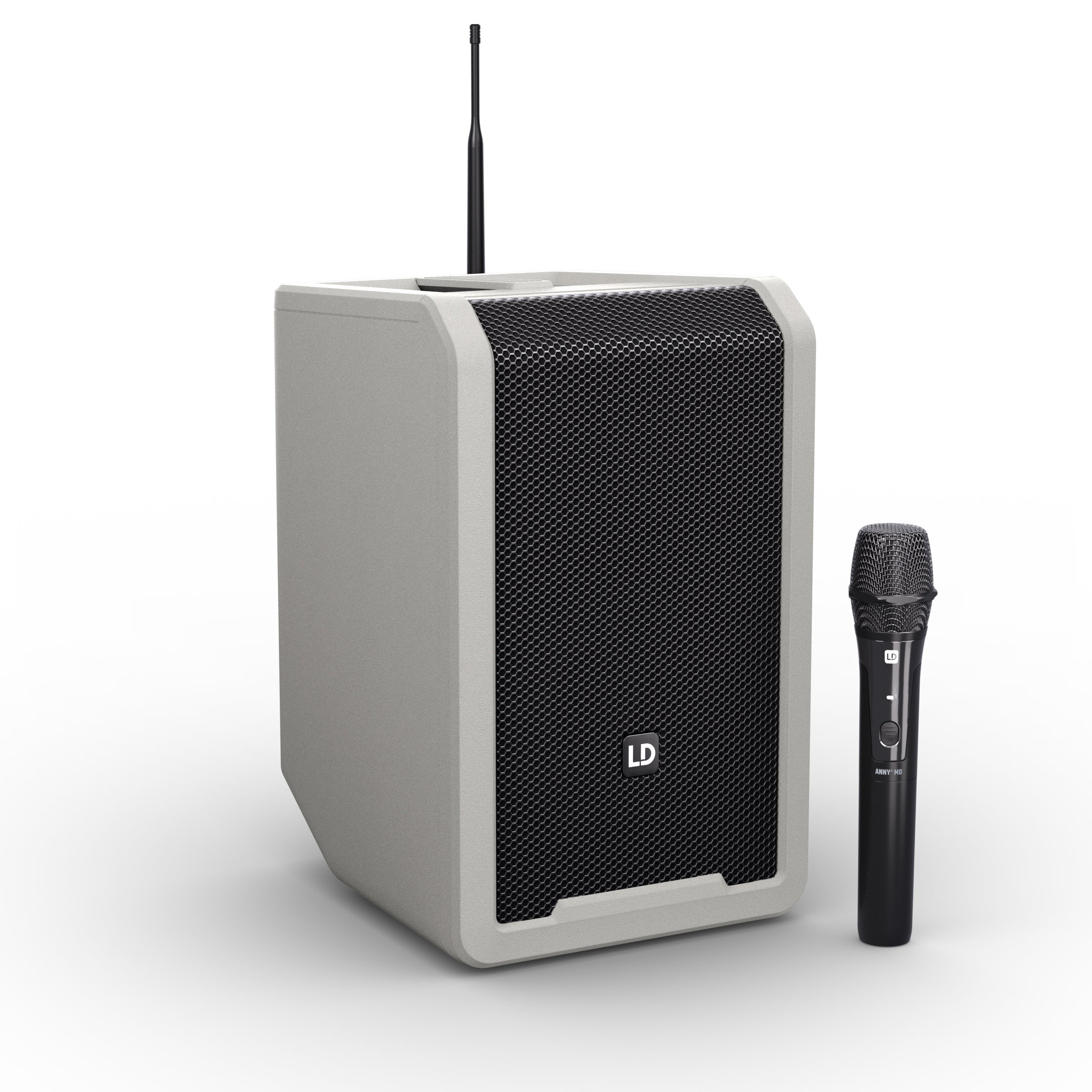 LD Systems ANNY 8 HHD B8 G Urban Grey met handheld 823-832 MHz + 863-865 MHz