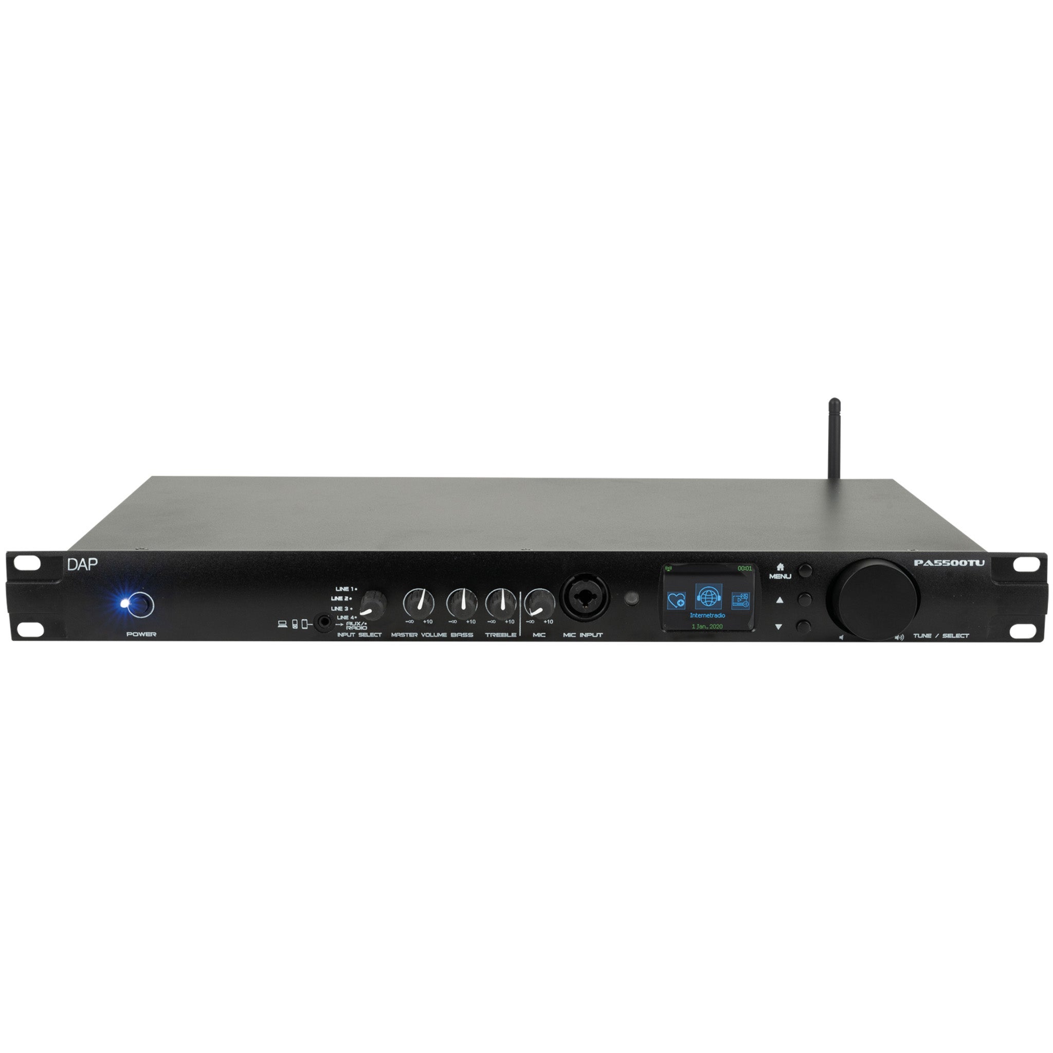 DAP PA-5500TU mediaspeler met bluetooth en 100V versterker