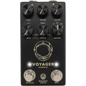 Walrus Audio Voyager MKII Black preamp / overdrive effectpedaal