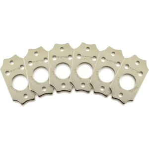Graph Tech PRT-952-213-N0 Ratio InvisoMatch Gibson-Style Mounting Plates 2 Screw Hole Nickel (set van 6)