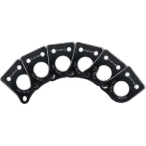 Graph Tech PRT-952-214-B0 Ratio InvisoMatch Mounting Plates 45 Degree Screw Hole Black (set van 6)