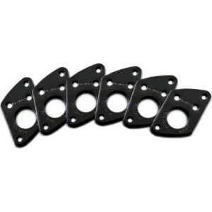Graph Tech PRT-952-217-B0 Ratio InvisoMatch Mounting Plates F Style Screw Hole Black (set van 6)