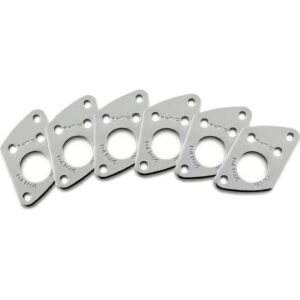 Graph Tech PRT-952-217-C0 Ratio InvisoMatch Mounting Plates F Style Screw Hole Chrome (set van 6)