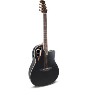 Ovation Celebrity Elite Deluxe Deep Contour CDX40-5-G Black Satin elektrisch-akoestische westerngitaar