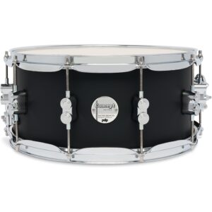 PDP Drums Concept Maple Satin Black 14 x 6.5 inch snaredrum