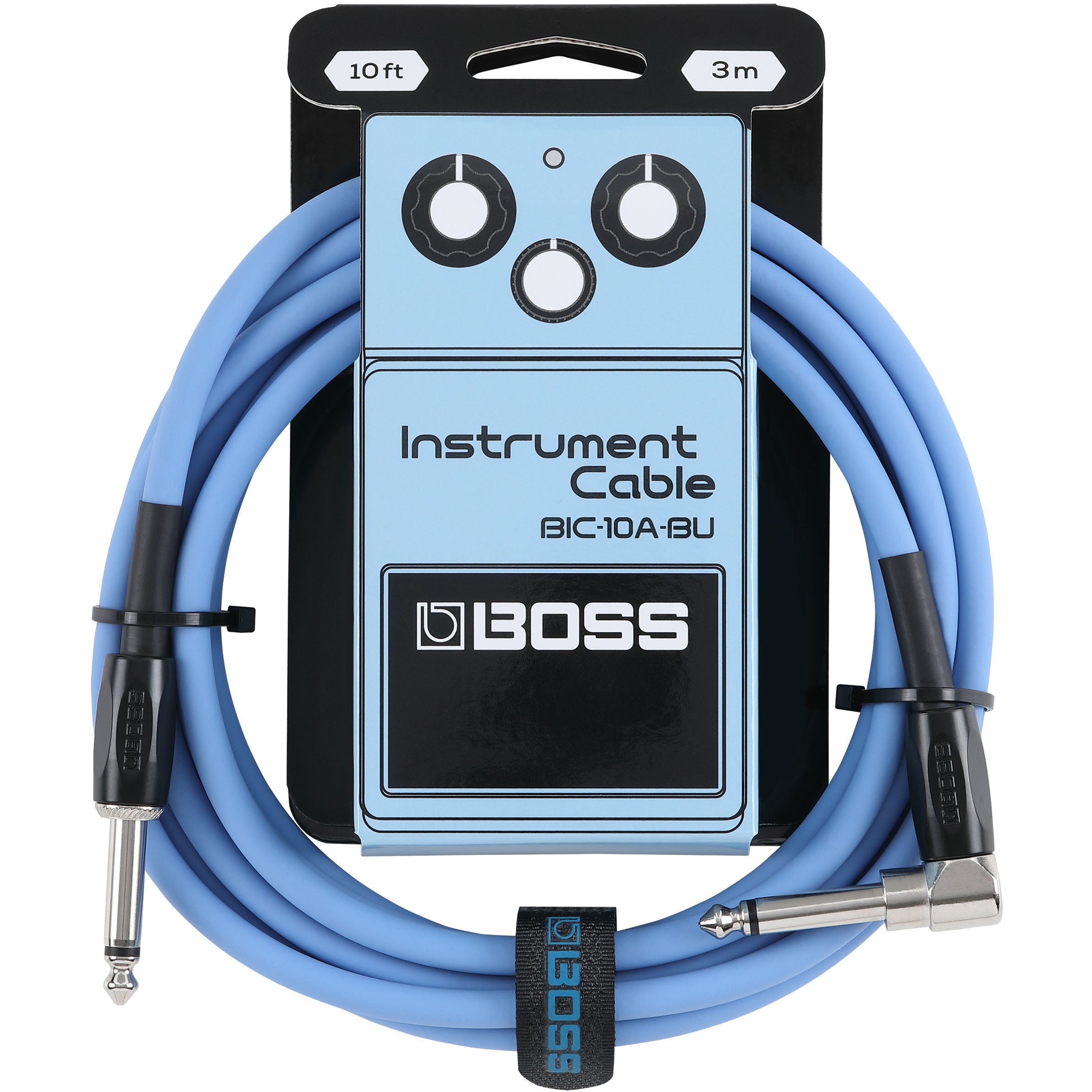 Boss BIC-10A Blue instrumentkabel 3m recht-haaks