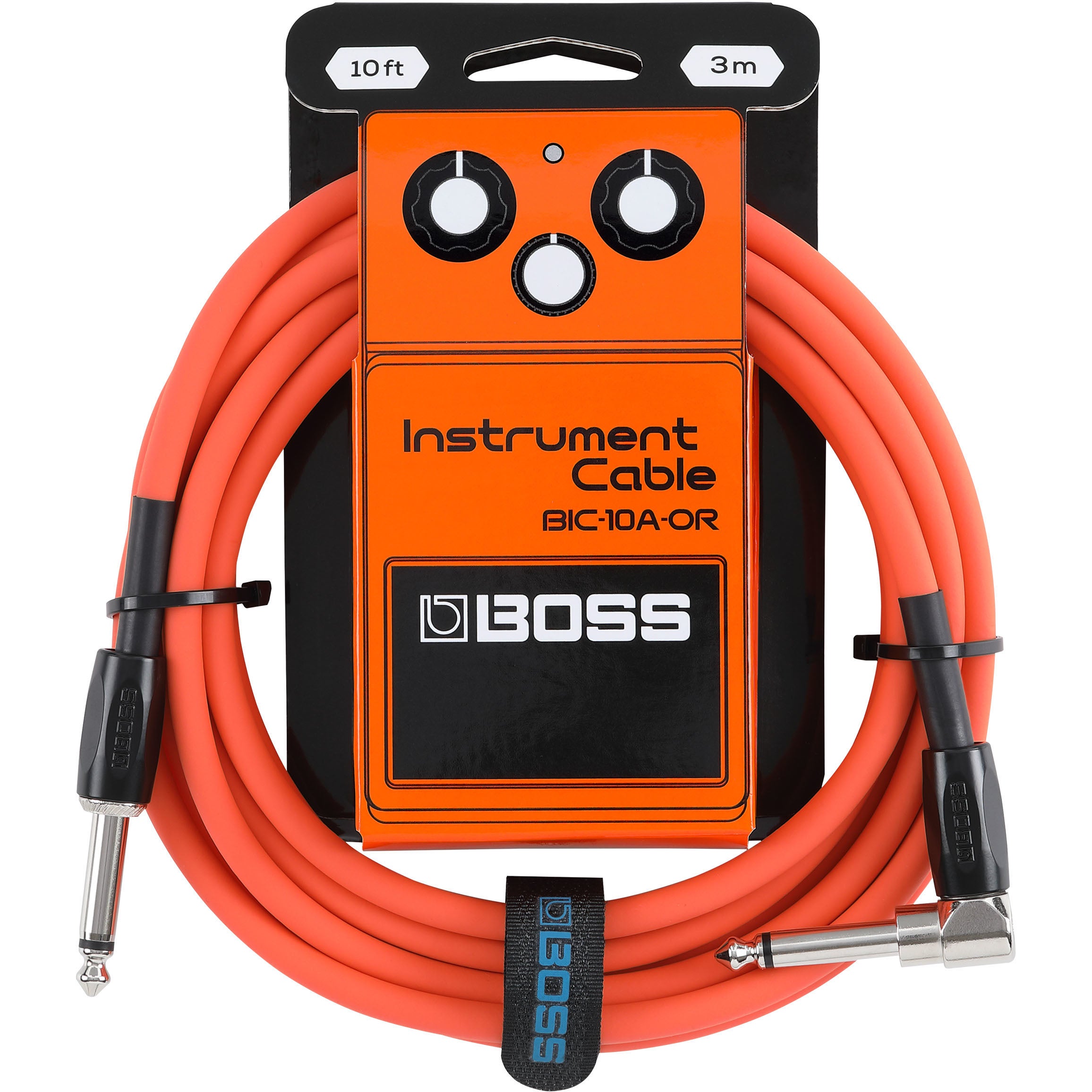 Boss BIC-10A Orange instrumentkabel 3m recht-haaks