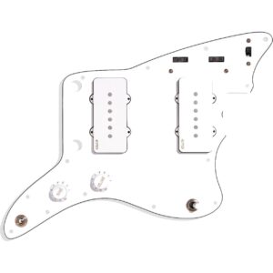 EMG JMaster Pickguard System White actieve pre-wired elementenset met slagplaat