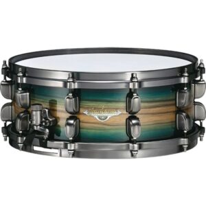 Tama MES1455U-LEWB Starclassic Maple Emerald Pacific Walnut Burst 14 x 5.5 snaredrum (smoked black nickel)