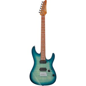 Ibanez AZ24S1F Transparent Turquoise Burst elektrische gitaar