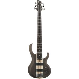 Ibanez BTB606 Transparent Gray Flat 6-snarige elektrische basgitaar