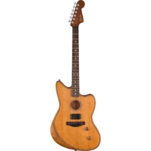 Fender Acoustasonic Standard Jazzmaster Aged Natural elektrisch-akoestische westerngitaar