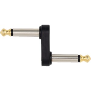 D'Addario PW-P047B D'Addario 1/4 Inch Male Mono Offset Adaptor voor Effectpedalen