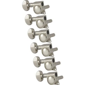 Grover 406NL6 Mini Locking Rotomatic, Nickel gitaar stemmechanieken
