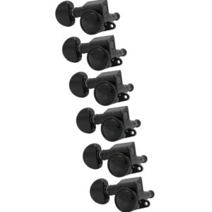 Grover 505BCL6 Mini Roto-Grip Locking Rotomatics, Black Chrome Mini Rotomatics