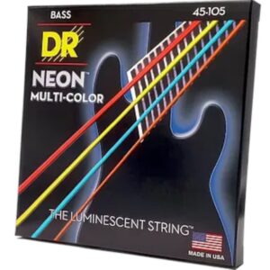 DR Strings NMCB5-40 Kleurige basgitaarsnaren met coating