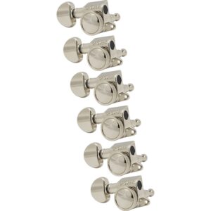 Grover 505NL6 Mini Roto-Grip Locking Rotomatics, Nickel Mini locking stemmechanieken