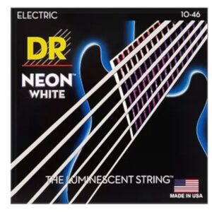 DR Strings NWE-9/46 HI-DEF NEON WHITE fluorescerende elektrische gitaarsnaren