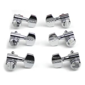 Graph Tech PRL 8411 C0 Ratio Acoustic Locking Machine Heads 3+3 Contemporary Chroom