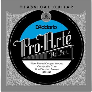 D'Addario SCH-3B Hard Tension Bass Half Set, Pro-Arté Composite klassieke gitaar (3 snaren)