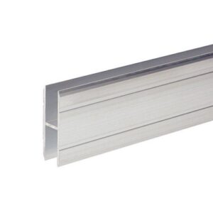 Adam Hall 6127 Aluminium H-Section 10 mm for Joining large Panels Aluminium h-profiel voor panelen, 1 meter