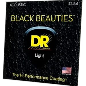 DR Strings BKA-13 BLACK BEAUTIES gekleurde akoestische snaren