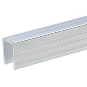 Adam Hall 6240 Aluminium Capping Channel for 9.5 mm Dividing Wall Aluminium capping kanaal voor scheidingswanden, 1 meter