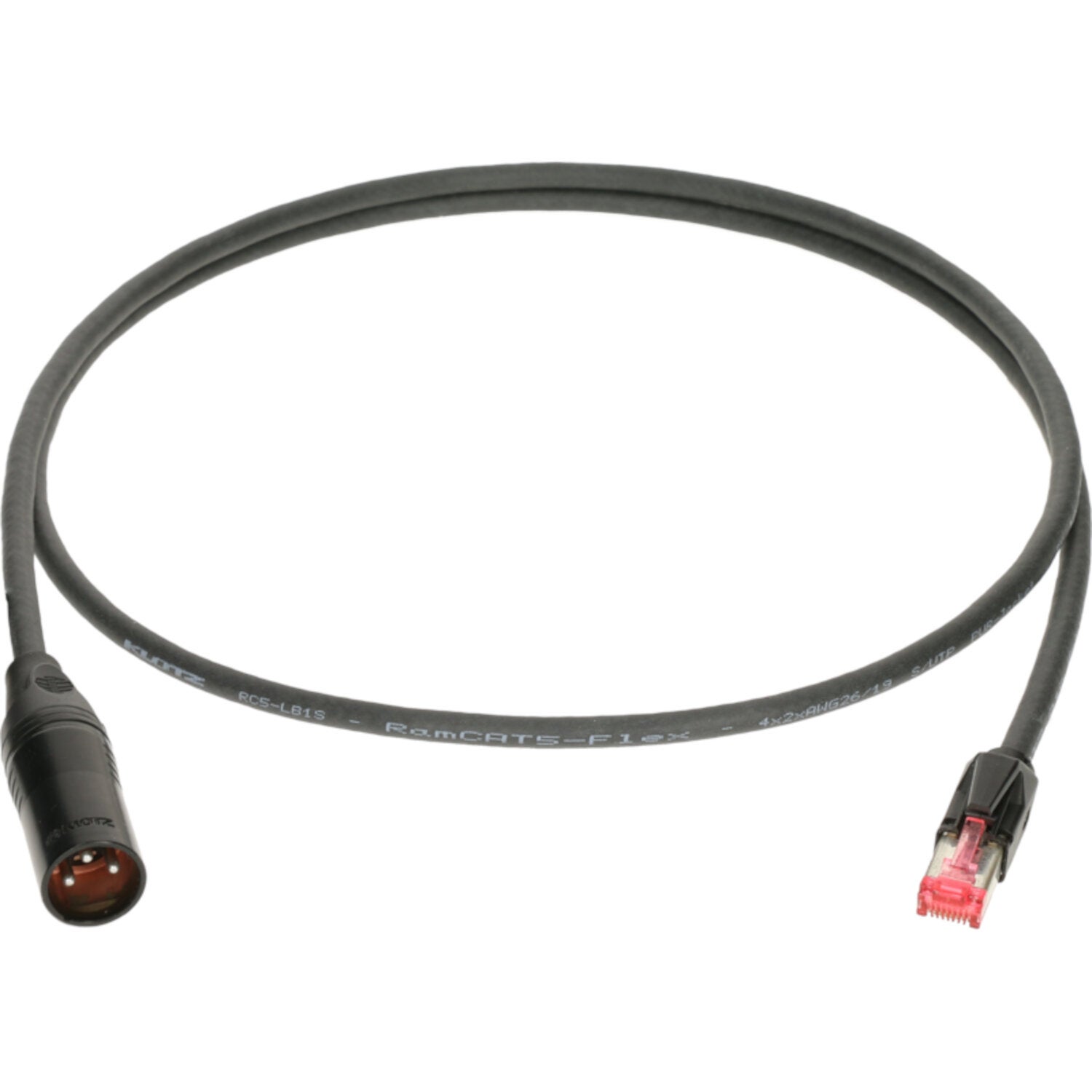 Klotz DMC-X3MR-0120 DMX-CAT adapter met XLR 3p M 1,2 meter