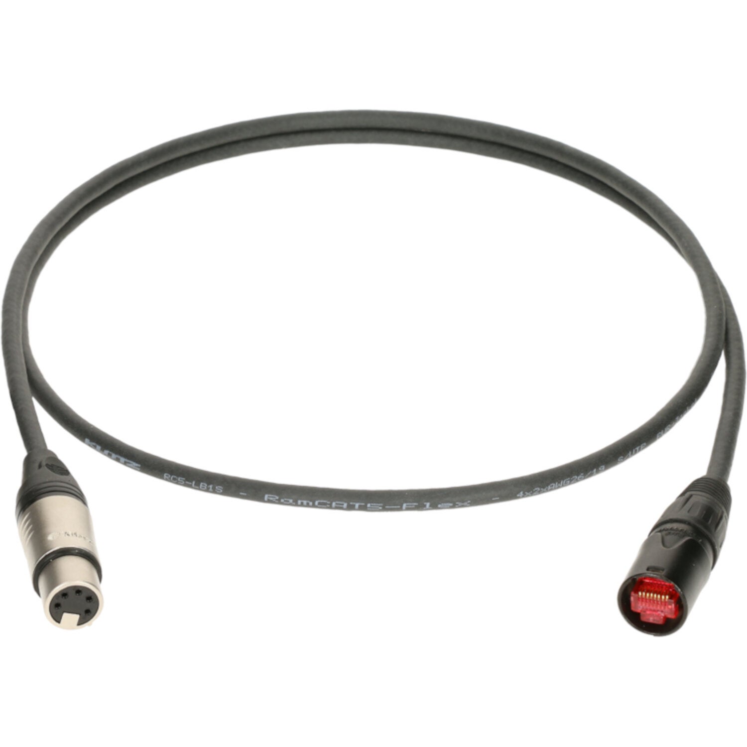 Klotz DMC-X5FE-0120 DMX-CAT adapter met XLR 1,2 meter