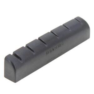 Graph Tech PT 6143 L0 Black TUSQ XL Slotted Guitar Nut 43 x 6 mm Akoestisch/Elektrisch Rond Plat Linkshandig